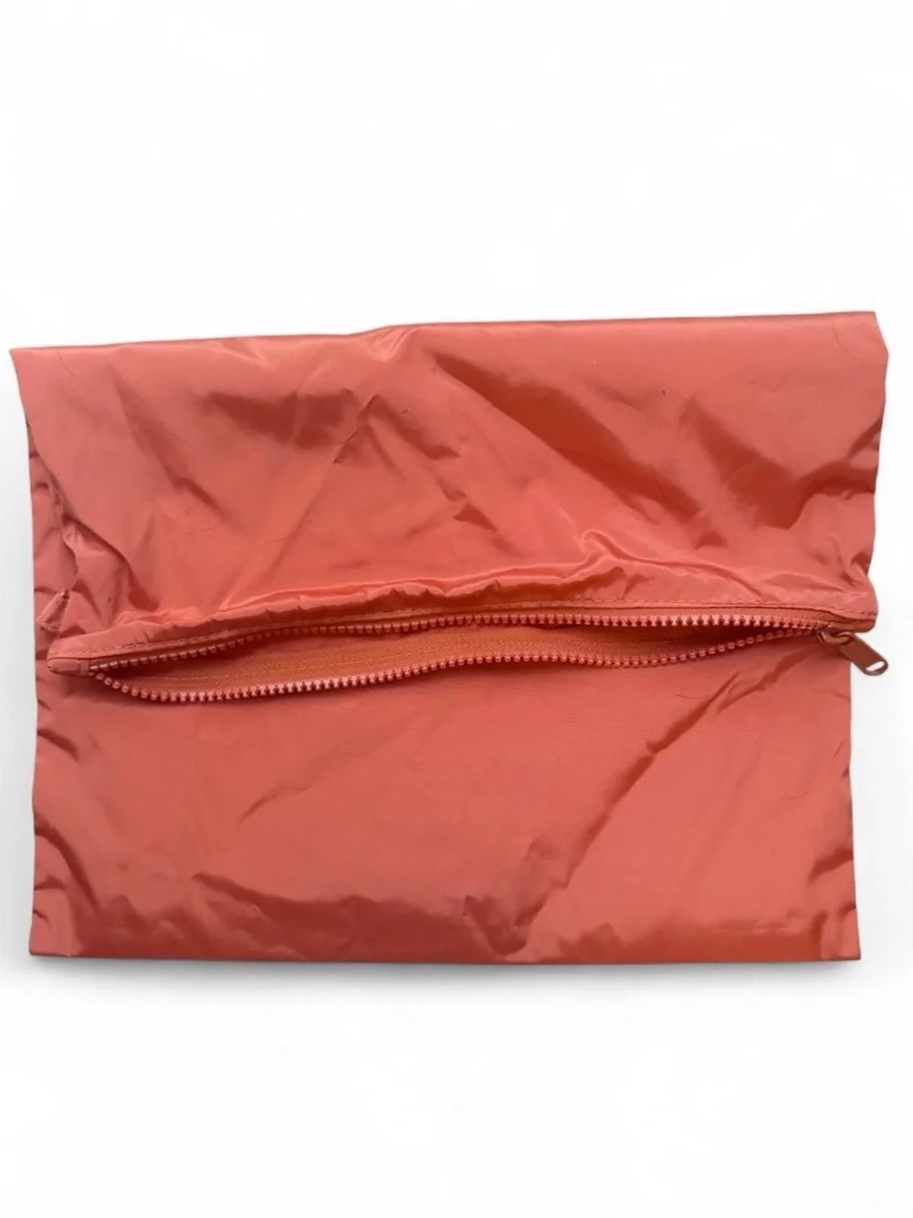 Dagne Dover Rust Orange Nylon Shoe Storage Zip Pouch